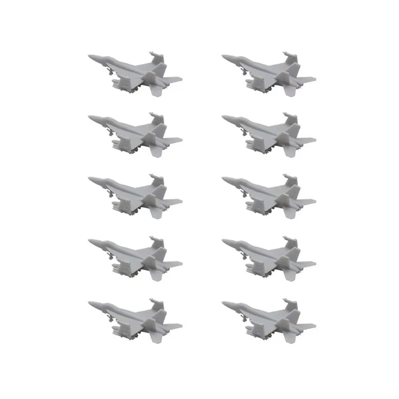 10PCS Model Length 7/26/45.5/52mm F-18E Super Hornet Shipborne Attacking Aircraft Folded Wing Children Interactive Military Toys