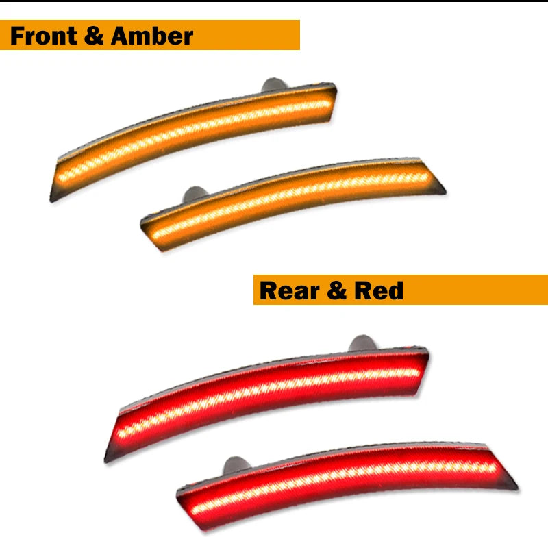 Car Front / Rear LED Side Marker Lights For MINI Cooper R50 R52 R53 2002-2008 Turn Signal Light Parking Light Fender Flare Light