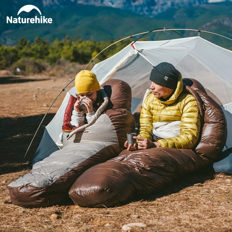 Naturehike Snowbird Mummy Sleeping Bag SP400/SP550/SP700/SP1000 for Outdoor Hiking Travel Winter Warm Duck Down Sleeping Bag