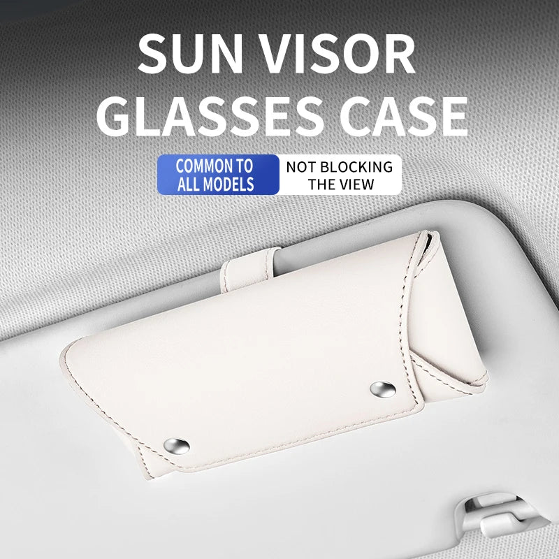 New Car Sun Visor Storage Holder Magnetic Suction Car Glasses Case Car Interior High-end Sunglasses Box Car Interior Accessorie