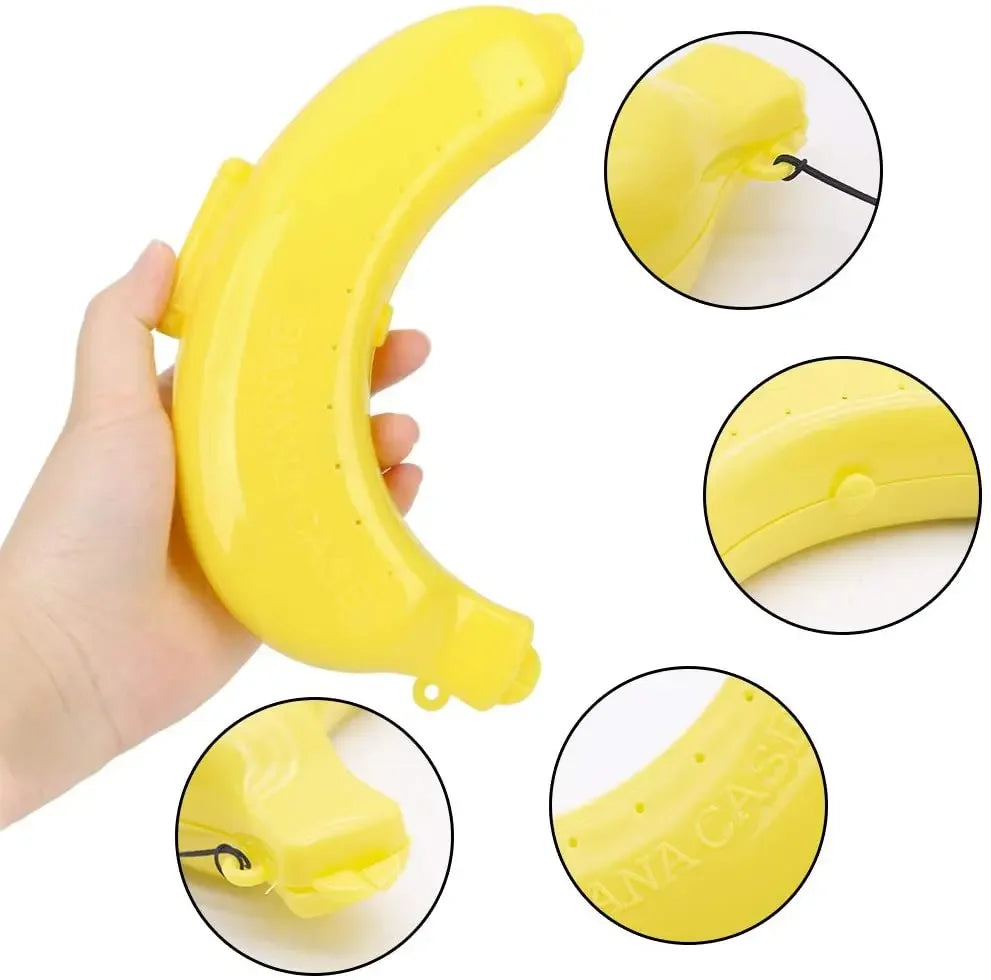 3pcs Banana Saver Outdoor Banana Protector Container Keeper Storage Box Fruit Saver Banana Case Banana Holder Lunch Travel