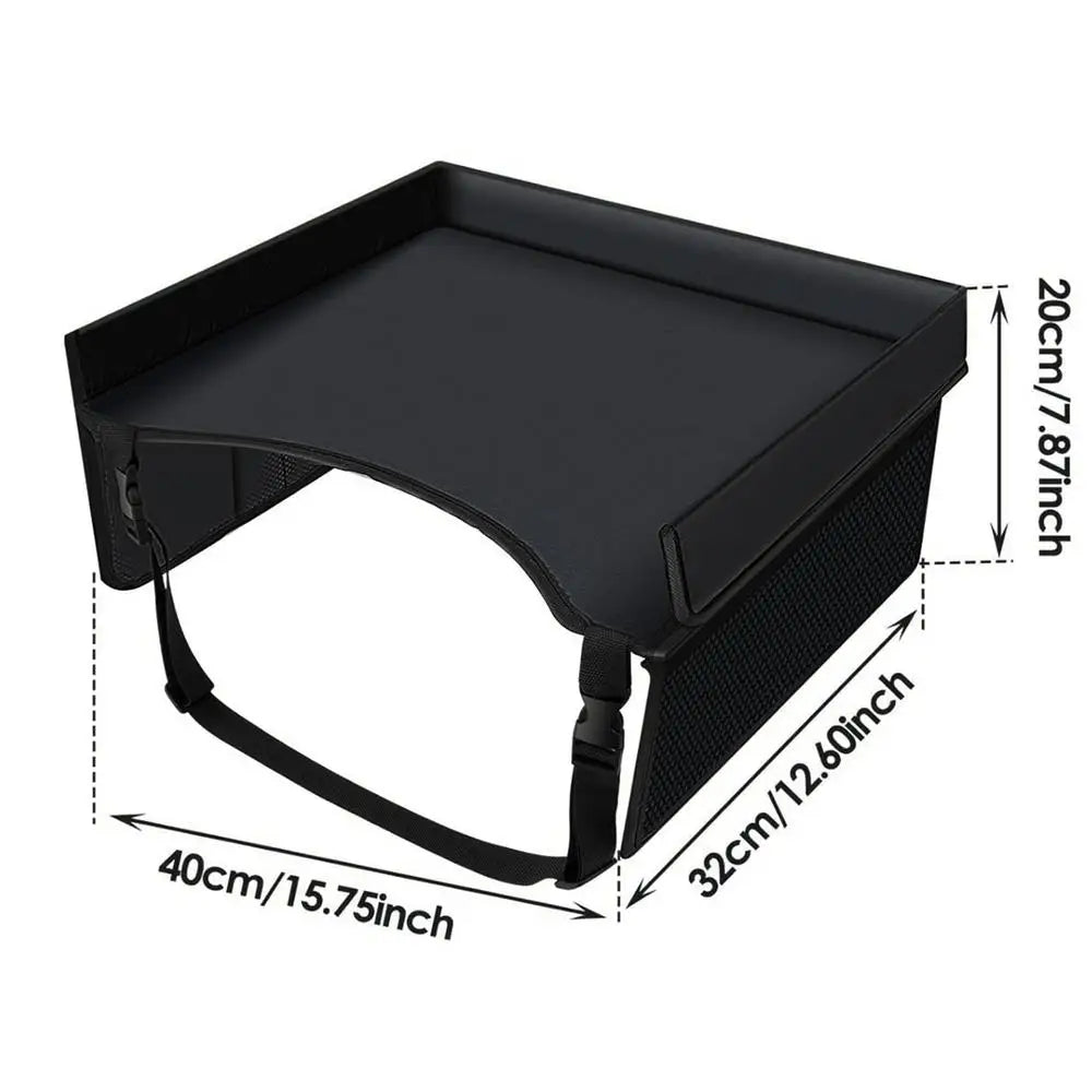 Kids Travel Tray Car Seat Tray With Drawing Kit Carseat Tray For Toddler Kids Road Trip EssentialsFor Airplane