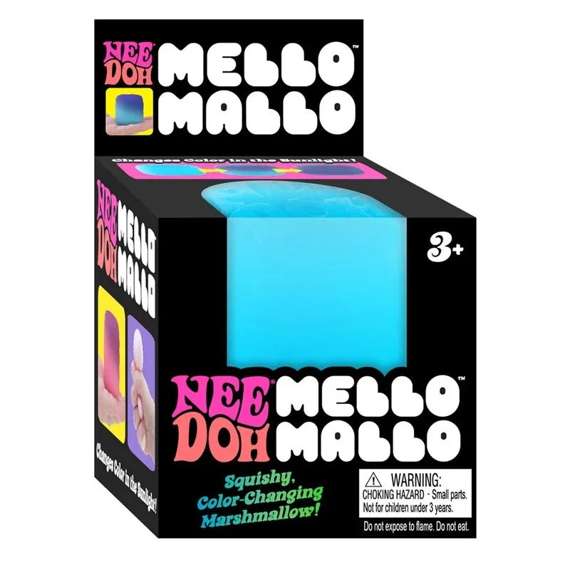 Needoh Mello Mallo Squishy UV Reactive Sun Color Changing Soft Stress Non-toxic Squeeze Anti Anxiety Stress Relief Fidget Toy