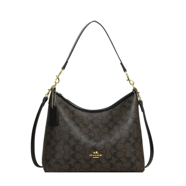 Luxury Fashionable Paris Style Diaper Bag Leather Crossbody Handbag For Women Large Capacity Trendy Original Retro Tote