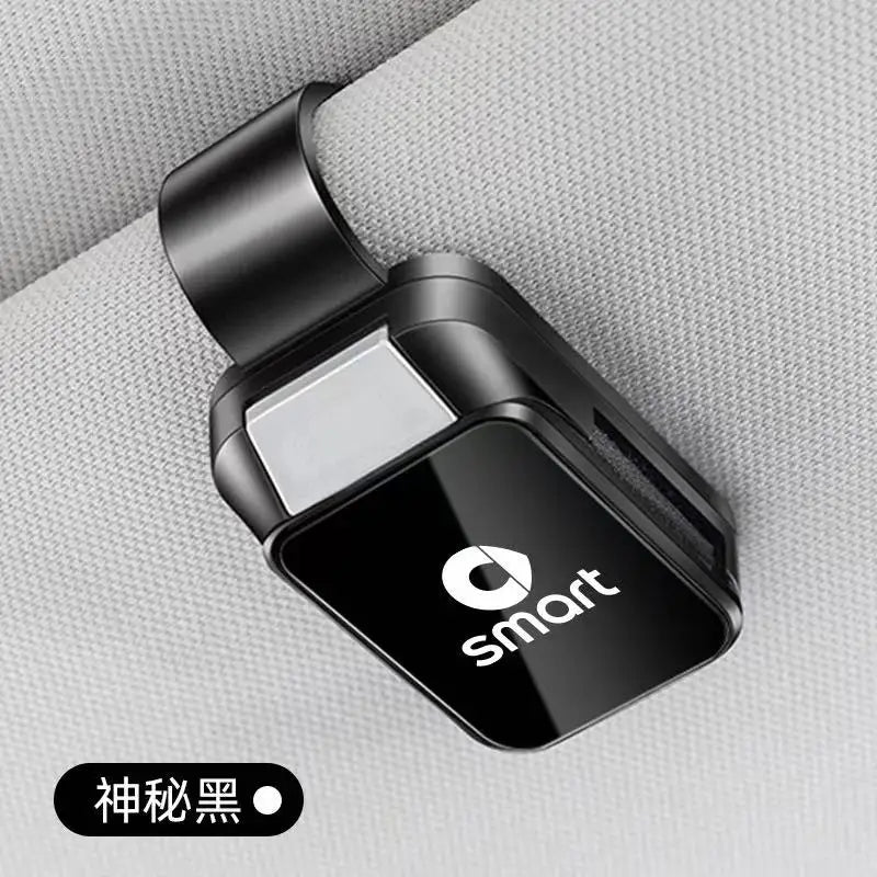For Smart Fortwo 451 450 453 Forfour Roadster Forjeremy   Accessory Car Sun Visor Glasses Clip Eyeglasses Storage Holder