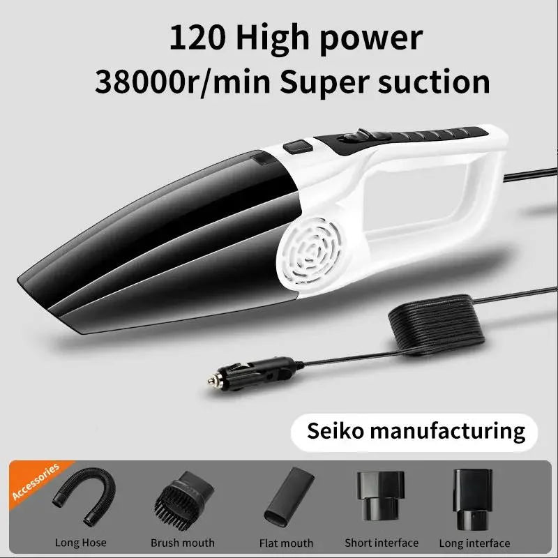 2000000PA 120W Wireless Car Vacuum Cleaner Multifunctional Portable High-Power Suction Blowing Integrated Cleaning Tool