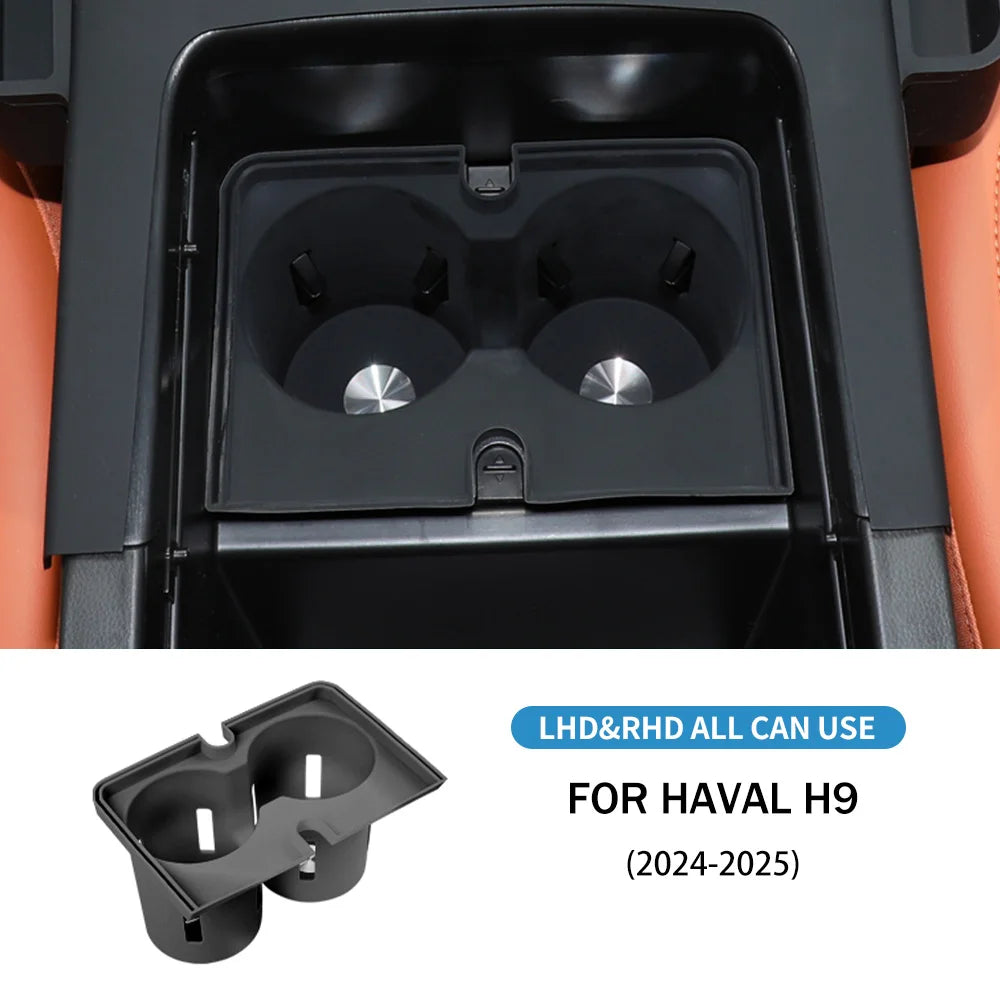 For Haval H9 2024 2025 Car Water Cup Holder Silicone Pad Car Water Cup Holder Liquid Silicone Protective Pad Interior Accessory