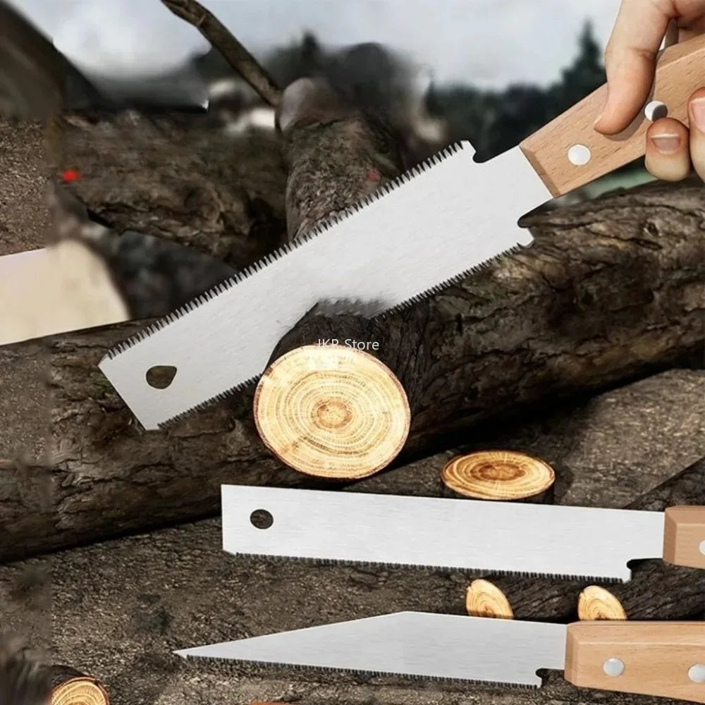 Fine Tooth Japanese Style Hand Saw SK5 Steel Flexible Wood Cutting Saw for Garden Carpentry Woodworking Hand Tool