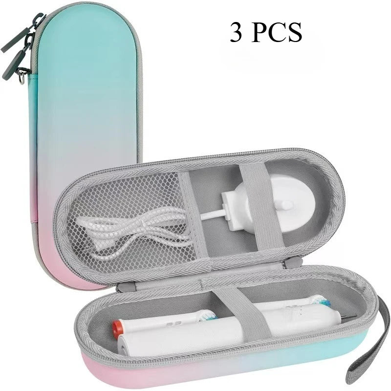 Travel Protective Hard EVA Storage Case - Portable Organizer Holder for Electric Toothbrush Accessories