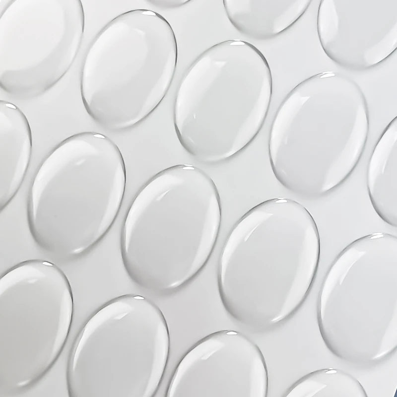 50/100/200/500pcs 3D Clear Epoxy Stickers Round Square Heart Oval Dome Adhesive Stickers Domed Cups for DIY Jewelry Making