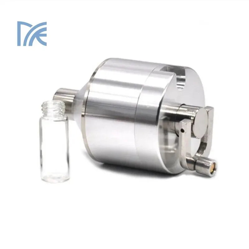 Retractable Walking Stick Aluminum Alloy Hand Grinder with Snuff Glass Bottle Funnel, Adjustable Design, Easy To Carry