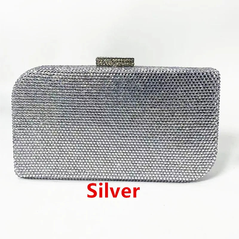 Makeup Rhinestone Wedding Dinner Bag Crystal Hot Diamond Women's Shoulder Evening Bag