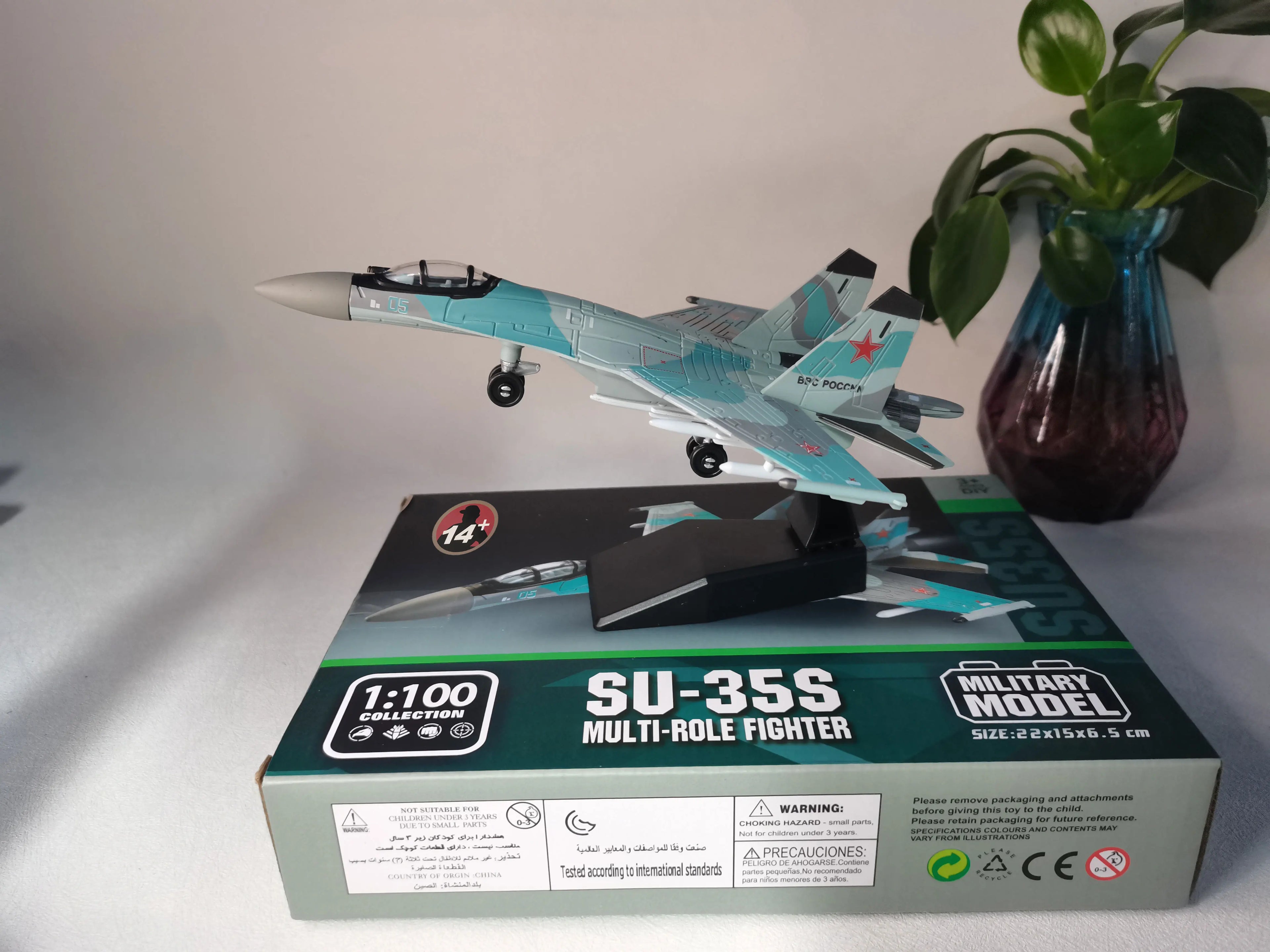 1/100 su-35s Aircraft Models ABS Model Kit Multi-Purpose Fighter Toy Building Block Military Model Toy for Gifts Educational toy