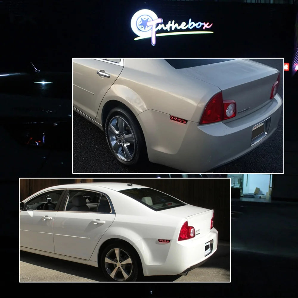 For Chevrolet Malibu 2008 2009 2010 2011 2012 LED Rear Bumper Side Marker Lights Clearance Light Parking Light Fender Flare Lamp