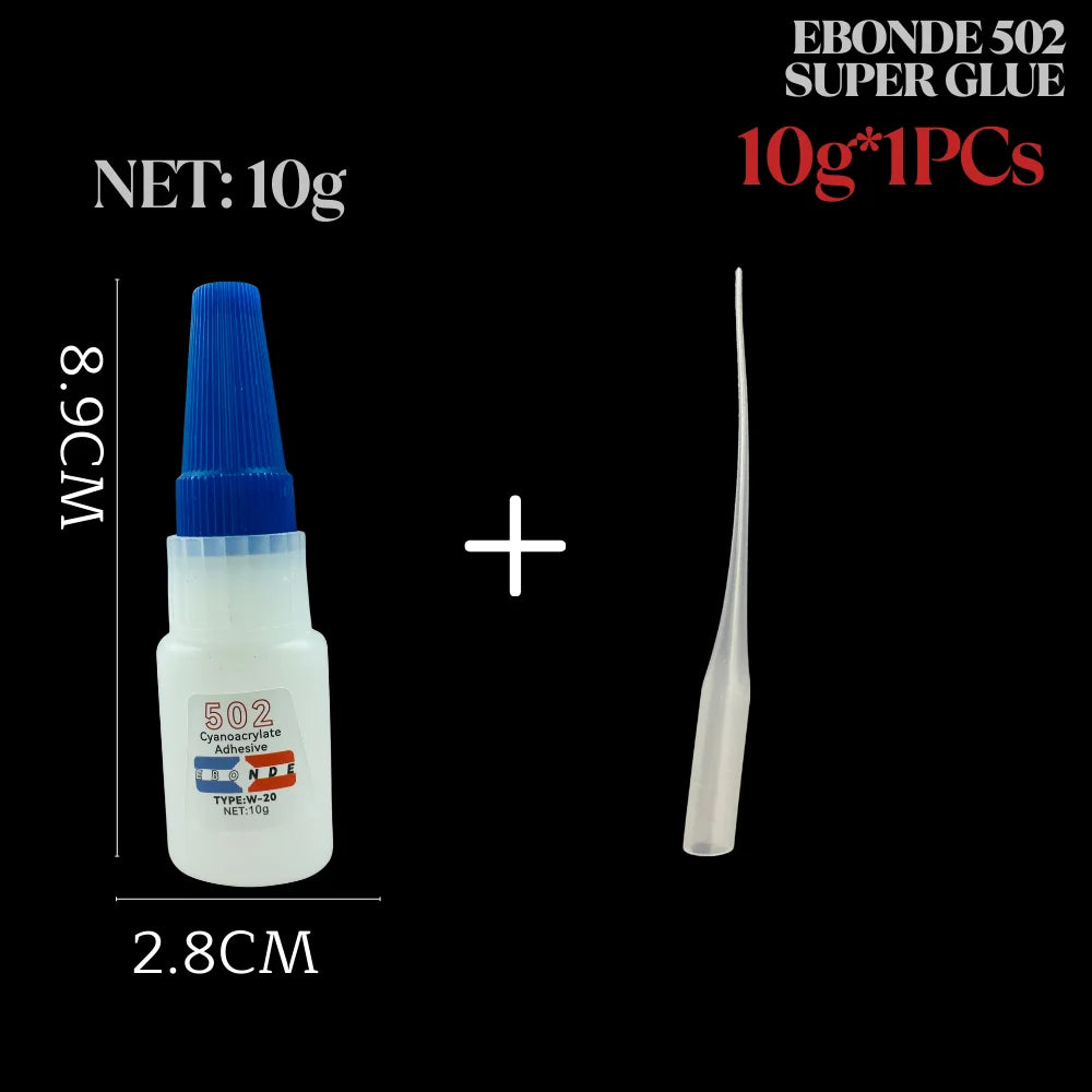 502 Super Glue Cyanoacrylate Instant Strong Quick Dry Adhesive for Caremic Plastic Crafts Jewelry Toys Shoes 10/20/35/50/100g