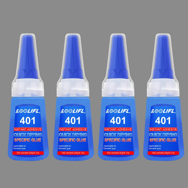 20ML Super Strong Transparent 401 Glue, Instant Drying, Applicable to Multi-Functional Glue for Metals, Plastics and Accessories