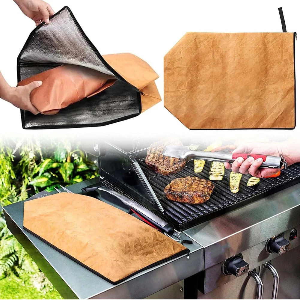 BBQ Blanket for Resting Meat 21in Barbecue Blanket BBQ Meat Blanket BBQ Accessories for Large Brisket/Beef/Turkey Gifts for Men