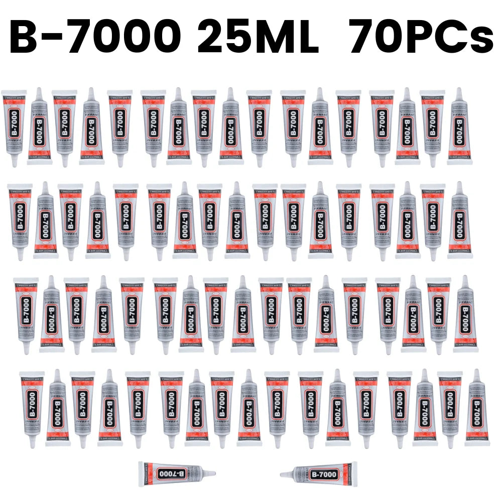 FIXWANT B-7000 New Formula 15ML 25ML 50ML 110ML Wholesale Pack for Choosing Clear Contact Phone Repair Adhesive B7000