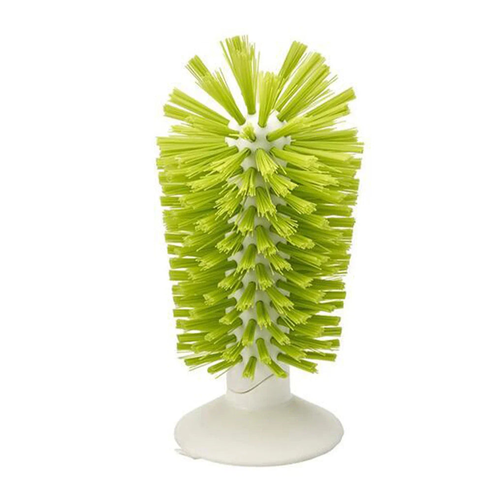 Sink Suction Cup Brush for Wine Glasses Mugs Bottles Durable Bristles Grip Upright Stability Cleaner Glass Brush with Suction Cu