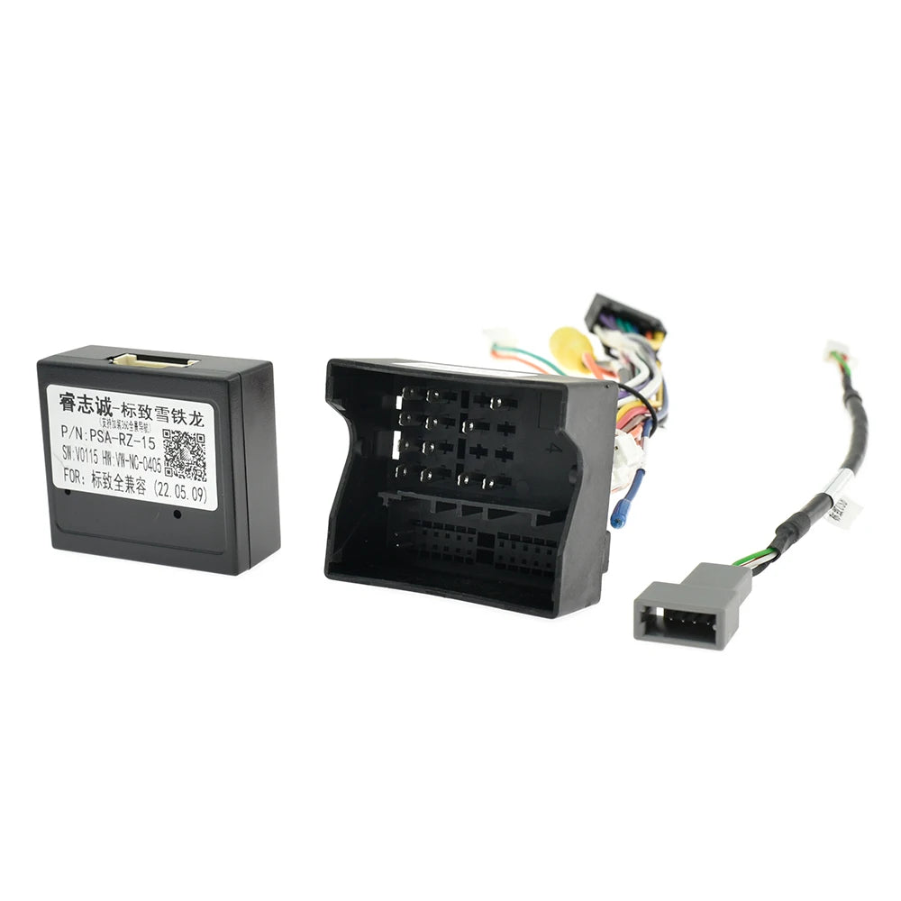 16 Pin to Wiring Harness CANBUS Decoder Box Car Quad to Lock Cable Adapter for Peugeot 2008 3008 308 307 Citroen C5 C4 C3
