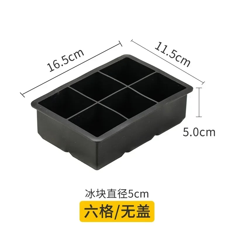 Food Grade Reusable Ice Maker IceCream Tools Ice Ball Mold Round Square IceTray Mold Silicone Ice Cube Mold Kitchen Tools