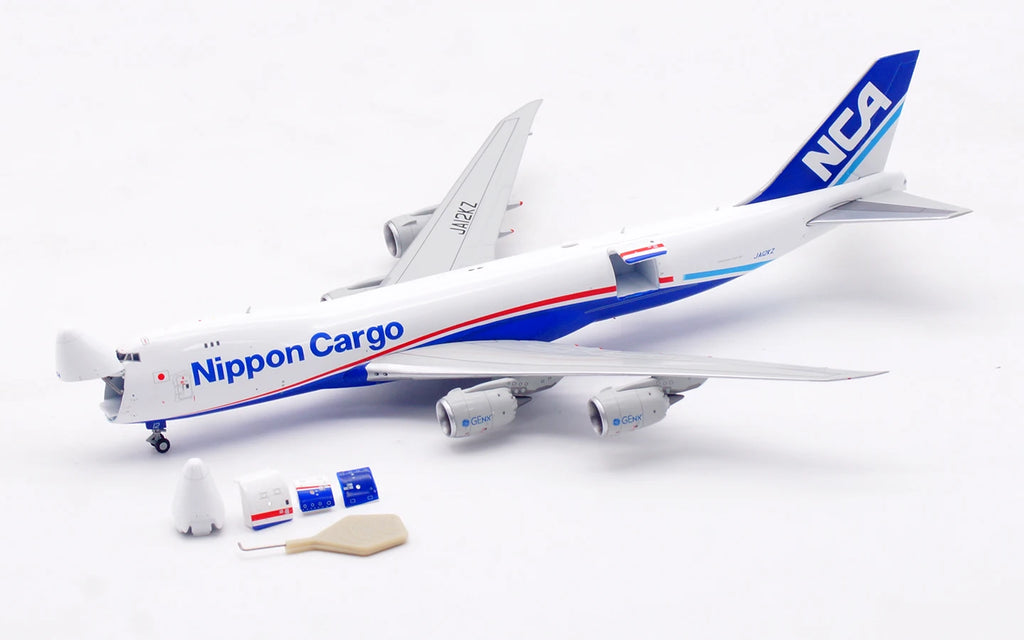B632101 Alloy Collectible Plane Gift HX Models 1:400 Nippon Cargo Boeing B747-8F Diecast Aircraft Jet Model JA12KZ