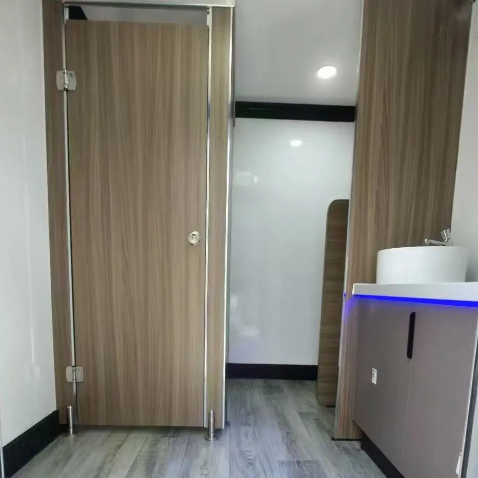 Portable Luxury Restroom Trailer Outdoor Restroom Shower Toilet Trailer Portable Prefab Modern  for Park Use