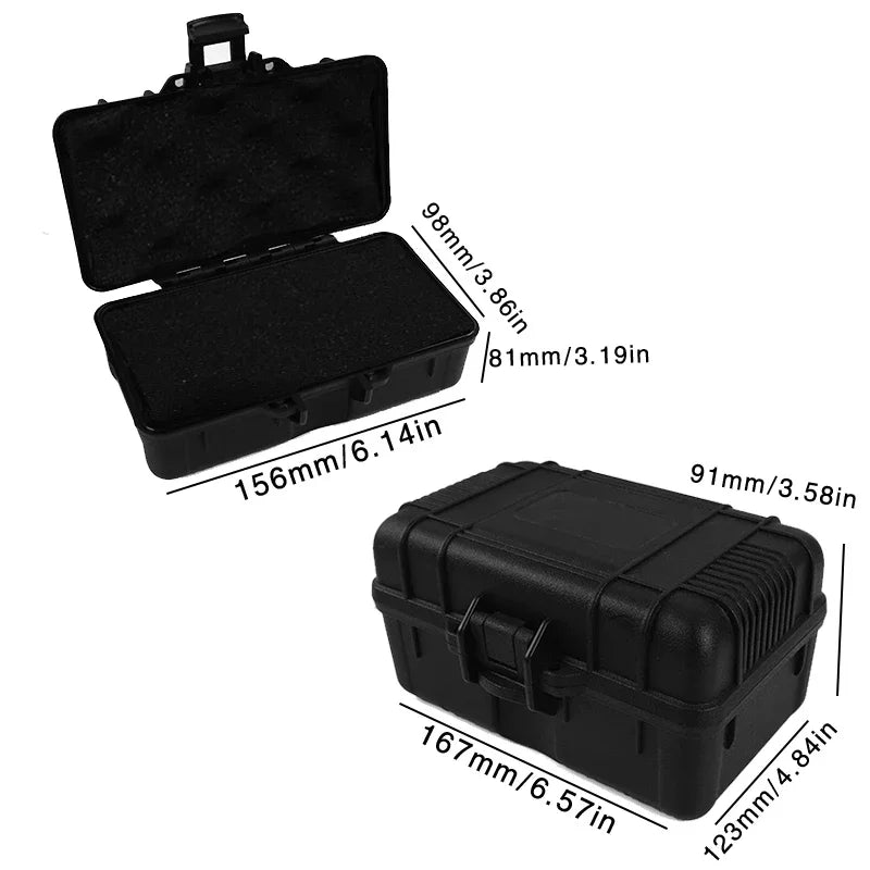 Waterproof Hard Carry Tool Box Shockproof Safety Instrument Toolbox Garage Organizer Pelican Style Case For Equipment Storage