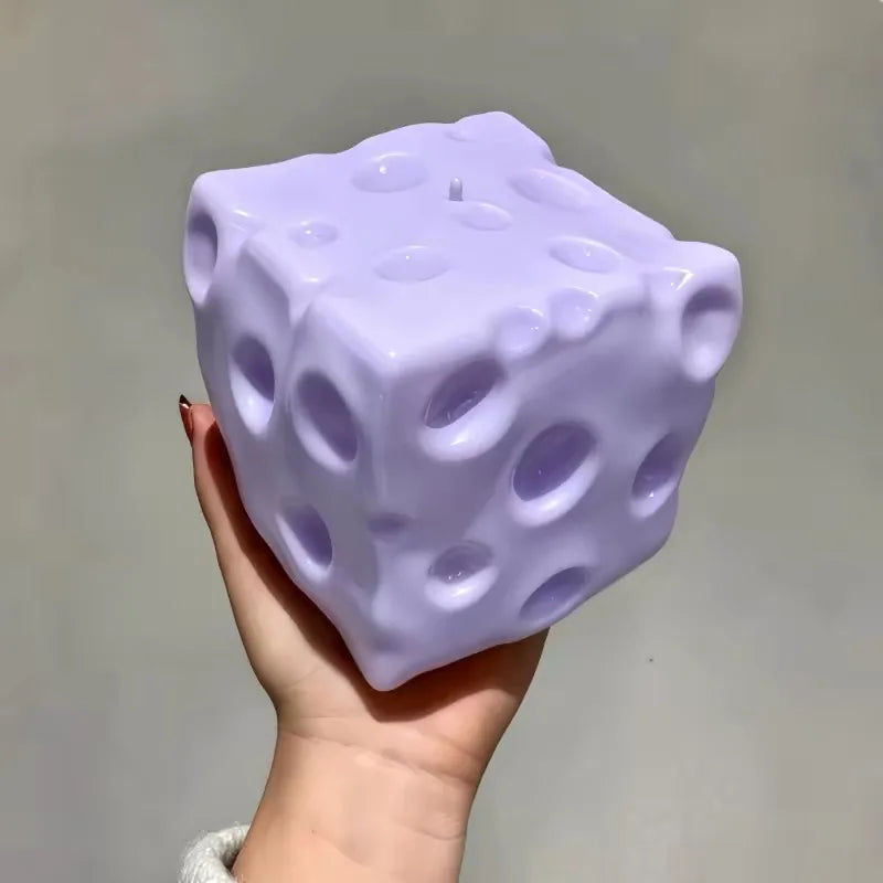 New Blueberry Color Cheese Squishy Toy Vaseline Filled Soft Squeeze Stress Relief Fidget Sensory Food Shape Gift