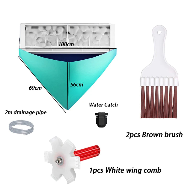 Air Conditioner Fin Cleaning Heat Dissipation Brush Condenser Dryer Stainless Steel Cleaning Brush Air Conditioner Slat Comb