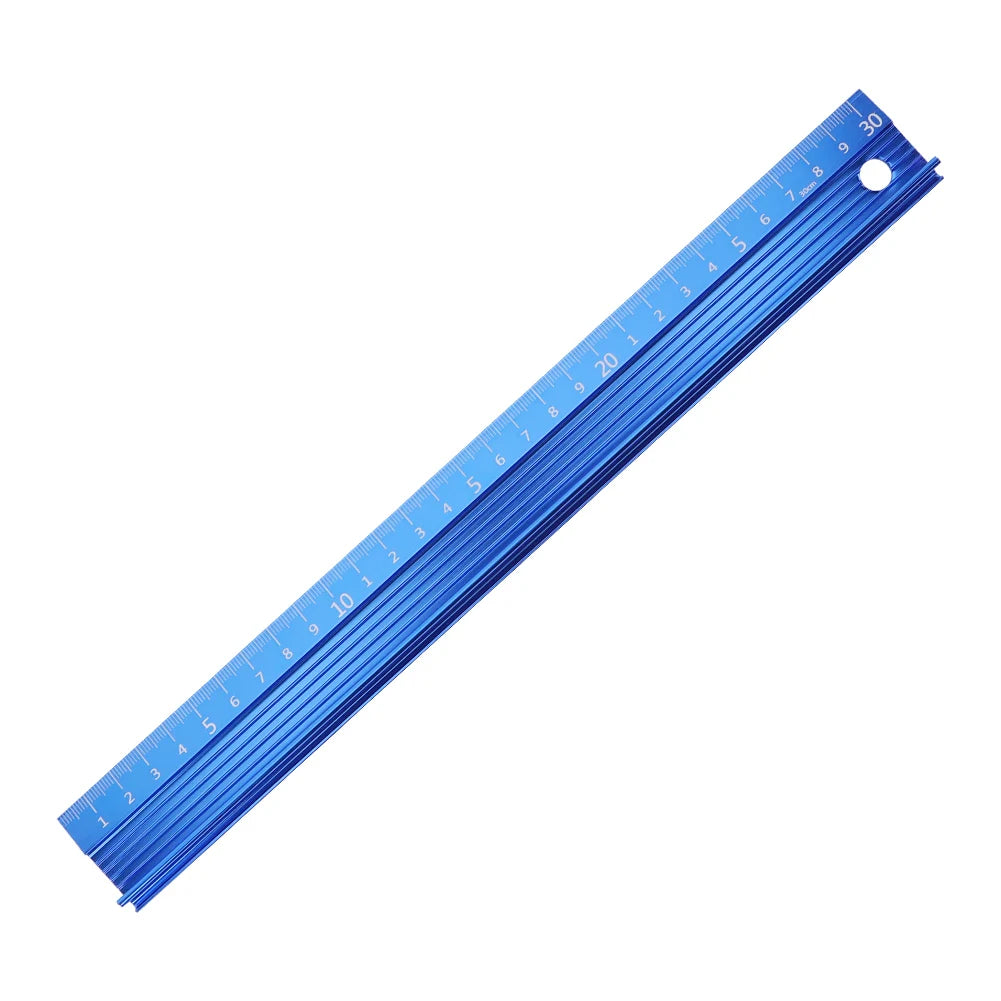 20CM 30CM 45CM 60CM Cutting Ruler Metal Craft Safety Ruler Non Slip Aluminum Alloy Metal Ruler Straight Edge Ruler Leather Tool