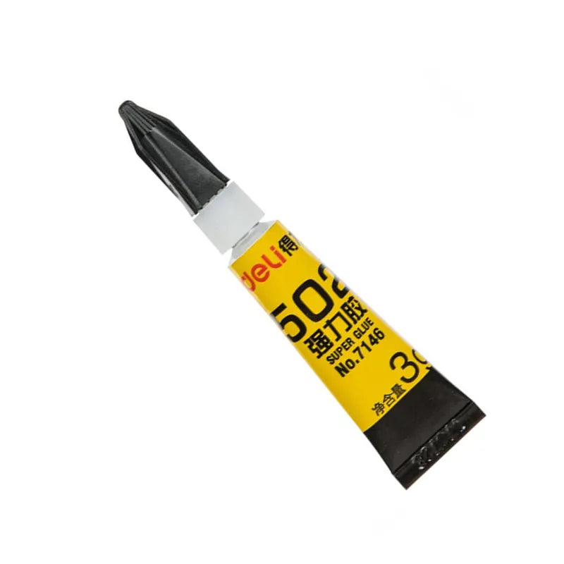 Deli Super Glue 502 Liquid Adhesive Fast Dry Strong Bond Plastic Toy Metal Wood Rubber Shoes Office School Supply Repair Tool