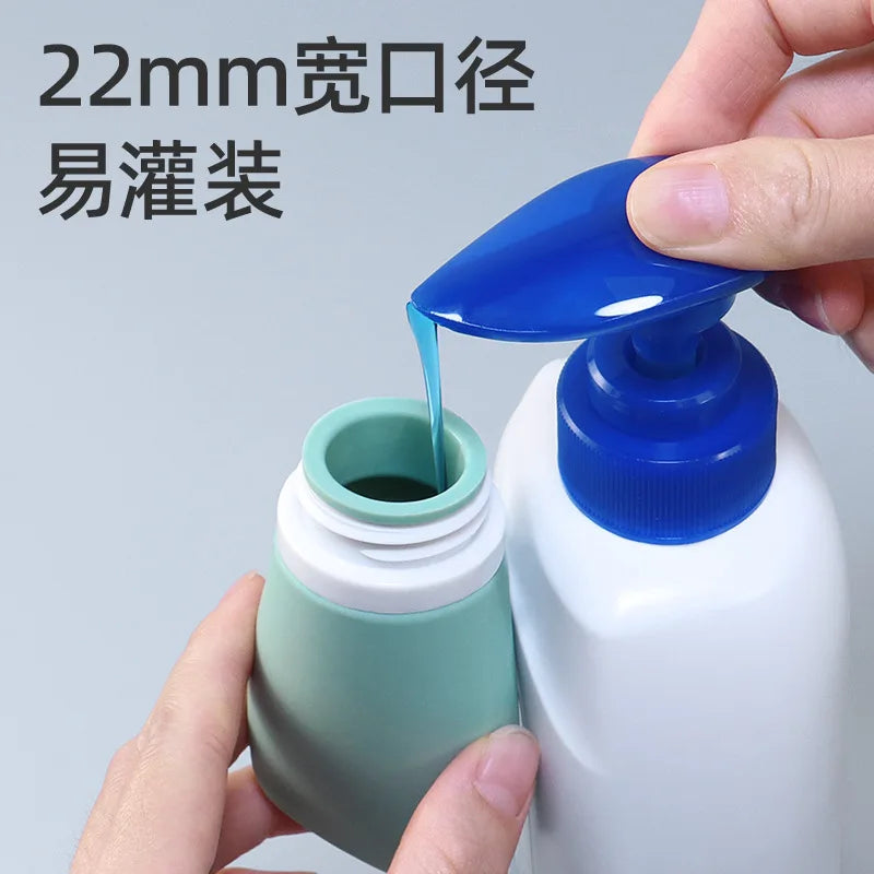 Portable Silicone Travel Bottle Cosmetic Storage Refillable Lotion Bottle Leakproof Shampoo Container Squeeze Tube Empty Bottle
