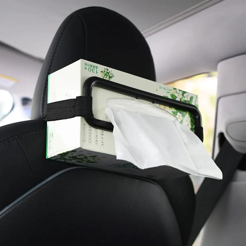 Car Tissue Rack Clip for Car Universal Sun Visor Napkin Box Seat Back Tissue Holder Auto Interior Elastic Hanging Paper Cover