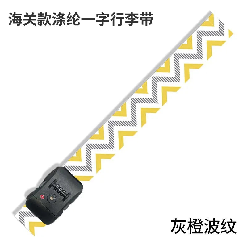 Luggage Straps for 22-28 inch Suitcases TSA Approved Combination Lock Adjustable Suitcase Packing Belt Abroad Binding Straps