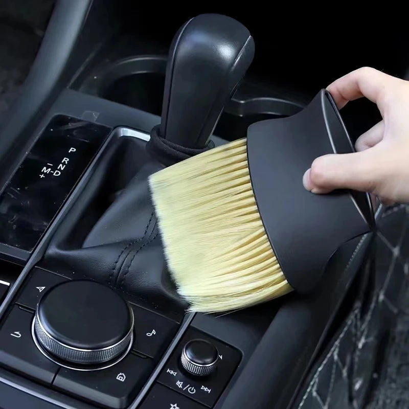 1pc Car Interior Sweeping Dust Soft Brush Car Wash Tool Artifact Car Interior Gap Dust Brush Air Outlet Cleaning Brush