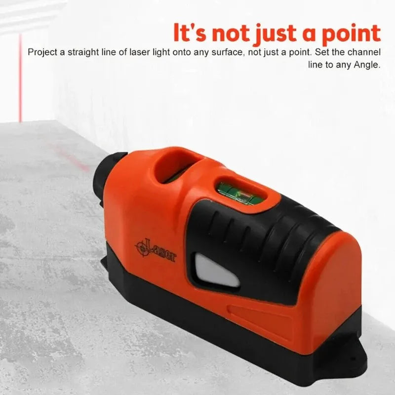 1set Mini Portable Laser Level Vertical Horizontal Laser Line Projection Measuring Tools Vertical Spirit Level Tool Laser Level