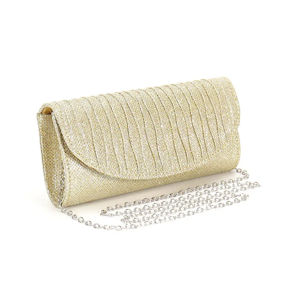Ladies Shiny Clutch Fashionable Fashion Elegant Purse Evening Clutch Bag Glossy Gold Envelope Bag For Red Carpet Events Weddings