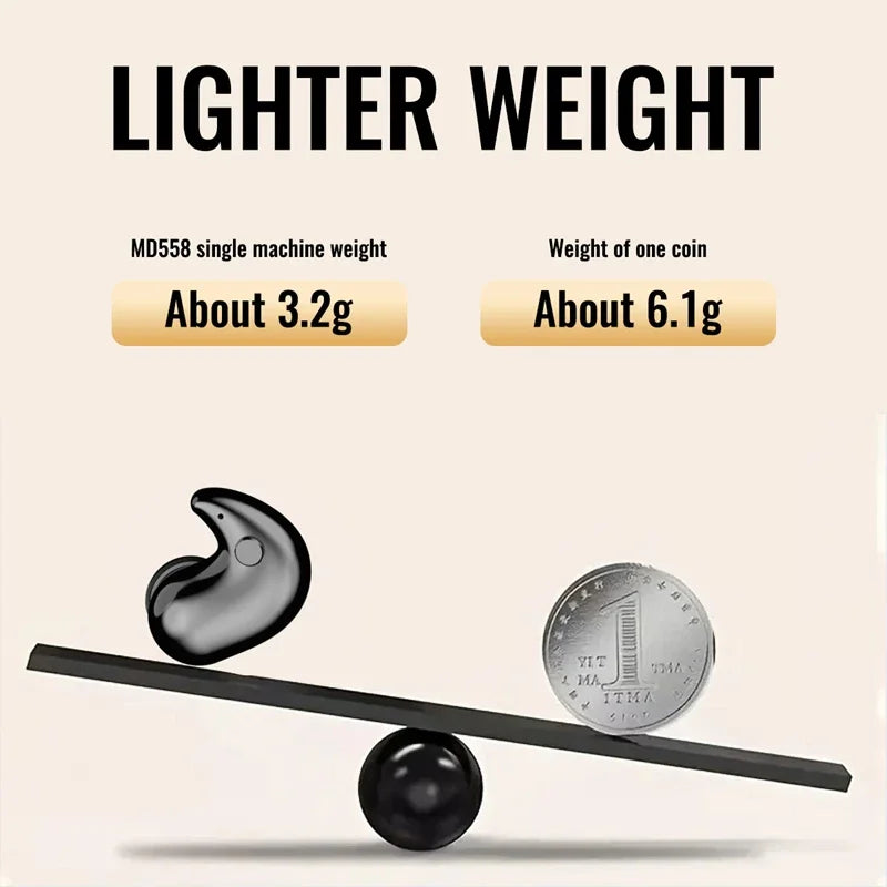 2026 Invisible Sleep Headset Bluetooth 5.3 Waterproof Wireless Bluetooth Earphone Earbuds With Mic For Phone Headphones New