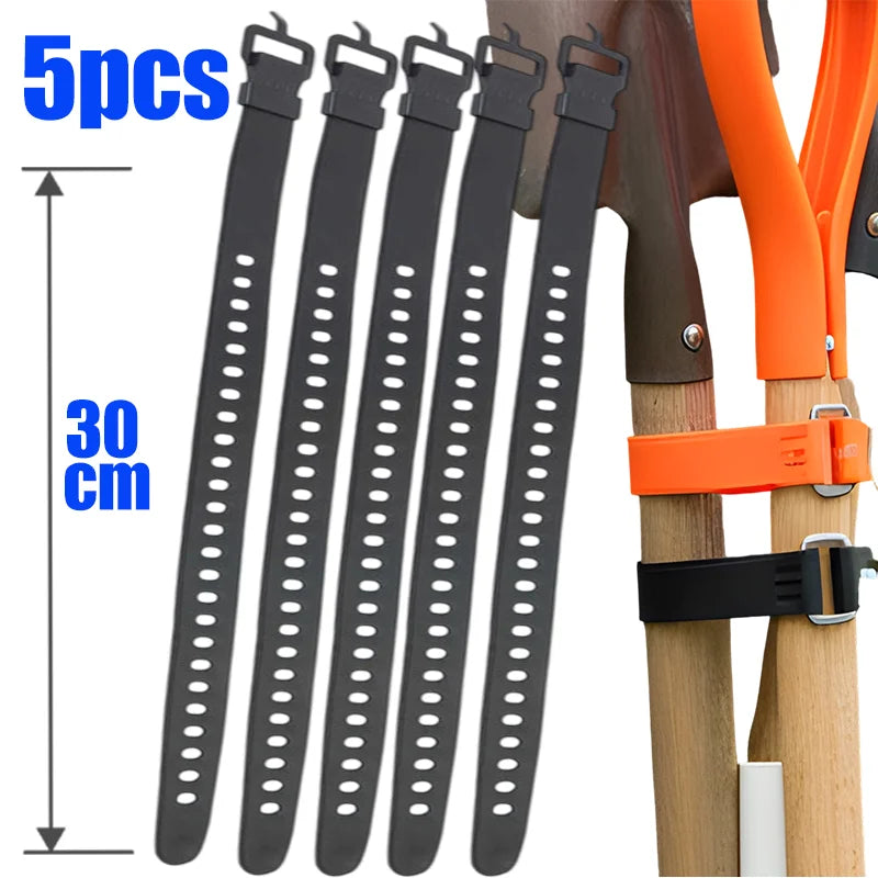 Silicone Reusable Straps Adjustable Cable Ties for Organization  luggage or cargo Outdoor Gear 30/45cm Releasable Fastener Tools