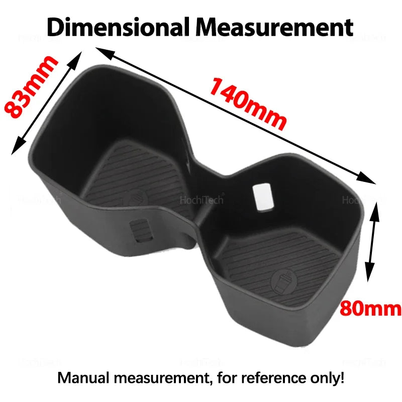 Car Armrest Rear Water Cup Holder Interior Accessories for Kia EV9 MV 2024 2025 Central Control Drinks Holder Storage Box