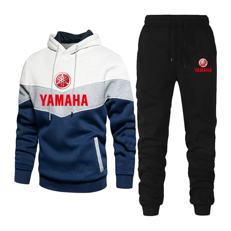 Yamaha logo printed men's casual sport jacket with hood for outdoor cycling and racing enthusiasts, suitable for spring clothing
