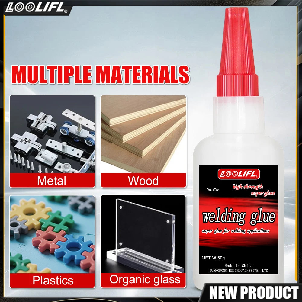 Super Strong Welding Glue, Transparent Quick-Drying Adhesive, Used for Manual DIY, Wood, Plastic Silicone Leather Metal, Etc.