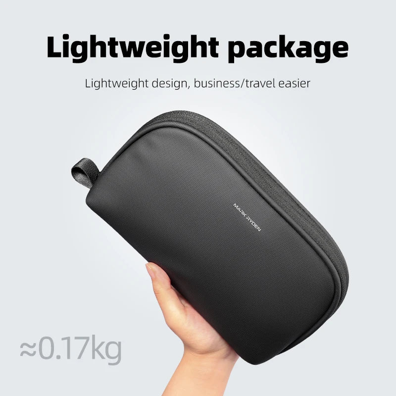 MARK RYDEN Digital Accessories Storage Bag Portable Travel Electronics Organizer Multi-Pocket Handbag