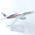 16CM Airbus A350 Aircraft Model Alloy Metal Diecast Airplane Toy  Children Kids Gift A350 Series Miniature Plane for Collection