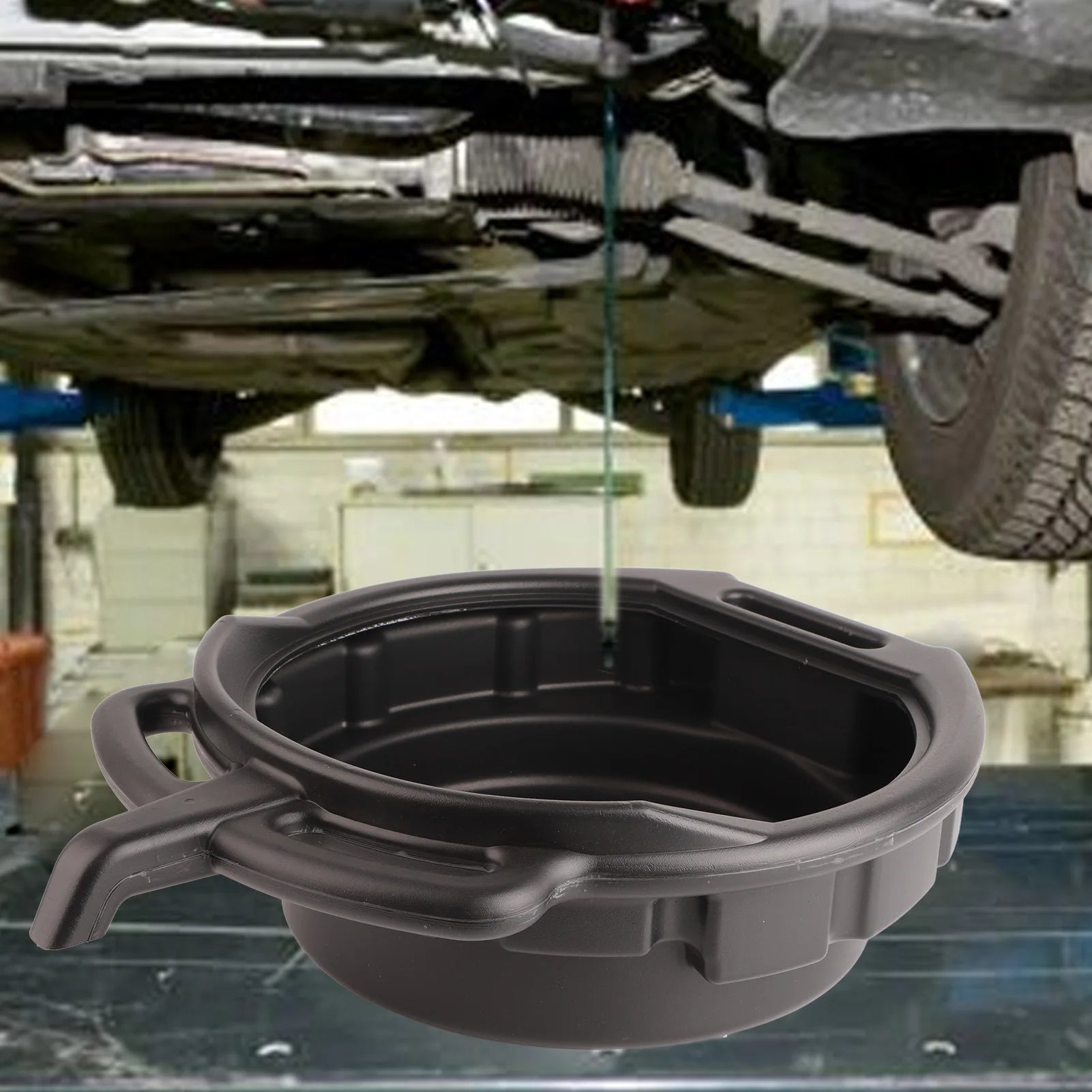 7.5L Car Oil Change Pan Portable Oil Drain Pan Anti Freeze Oil Dish Universal Car Repair Tool