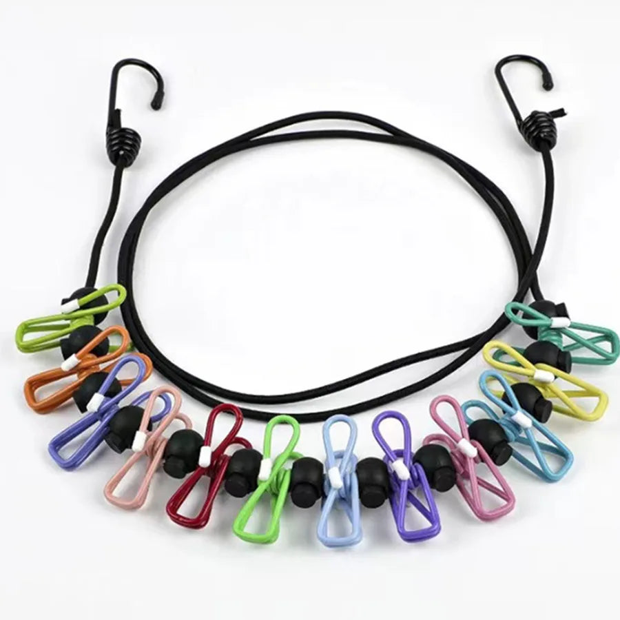 Thiened Outdoor Travel Clothes Drng Rope Dormi Indoor And Outdoor No Punching Windproof Non-slip Quilt Drng Rope