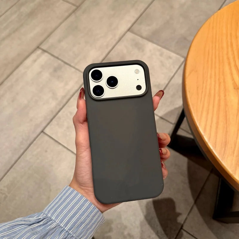 Luxury Original Silicone Case for iPhone 17 Air 16 15 14 13 12 Pro Max Plus 11 Shockproof Candy Official Liquid Soft Back Cover