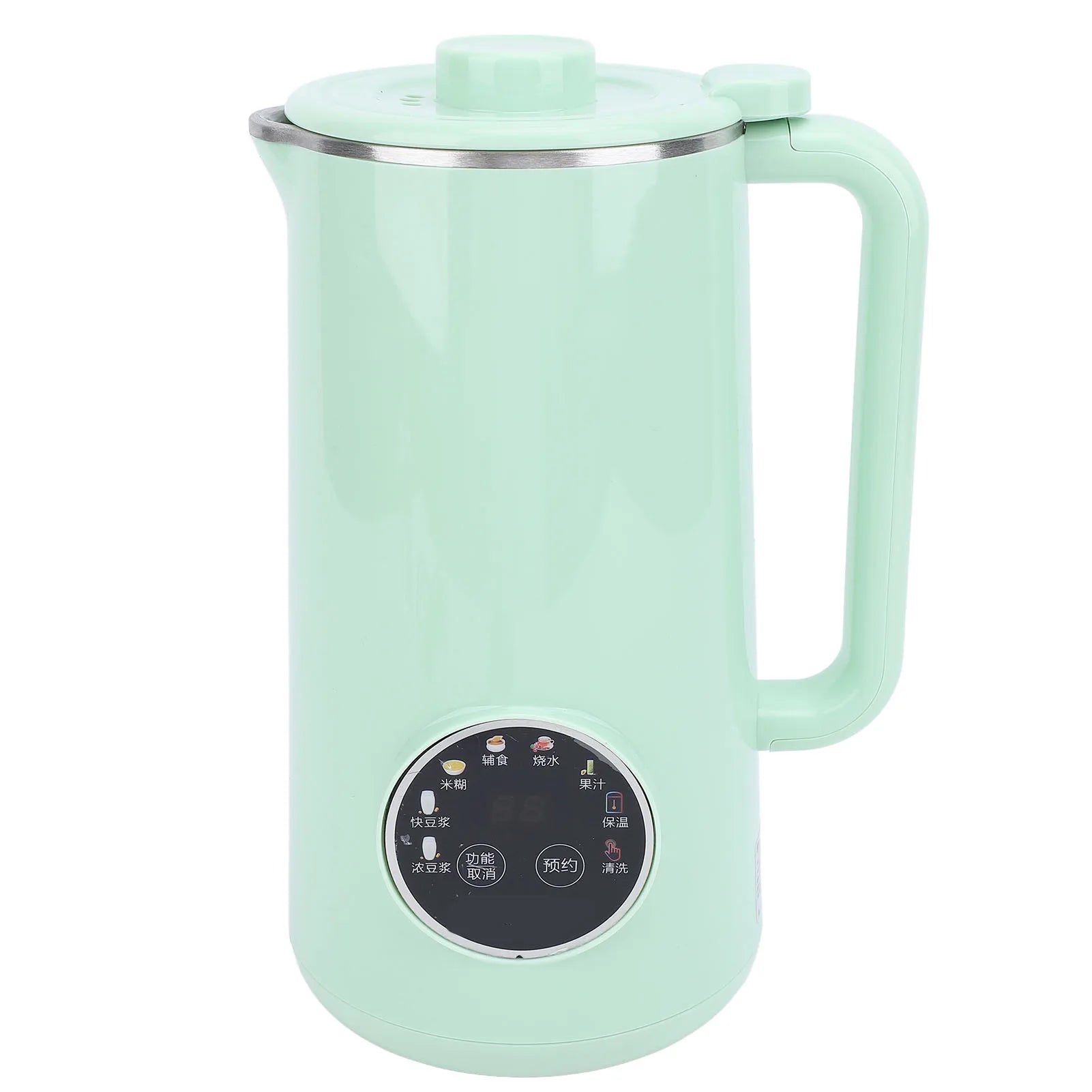 Nut Milk Maker Machine 800ml Stainless Steel Multifunctional Automatic Soy Milk Maker Blender with 10 Blades LED Display
