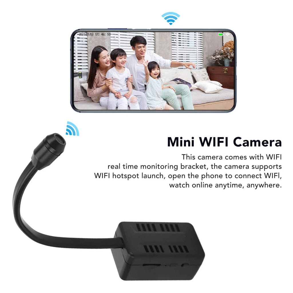 Y21 Mini WiFi Camera HD 1080P Flexible Lens Cable Motion Detection USB Rechargeable Micro Wireless Security Monitoring Camcorder